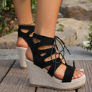 Sandália de Salto Casual Grace