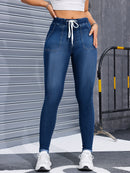 Calça Jeans Drawstring